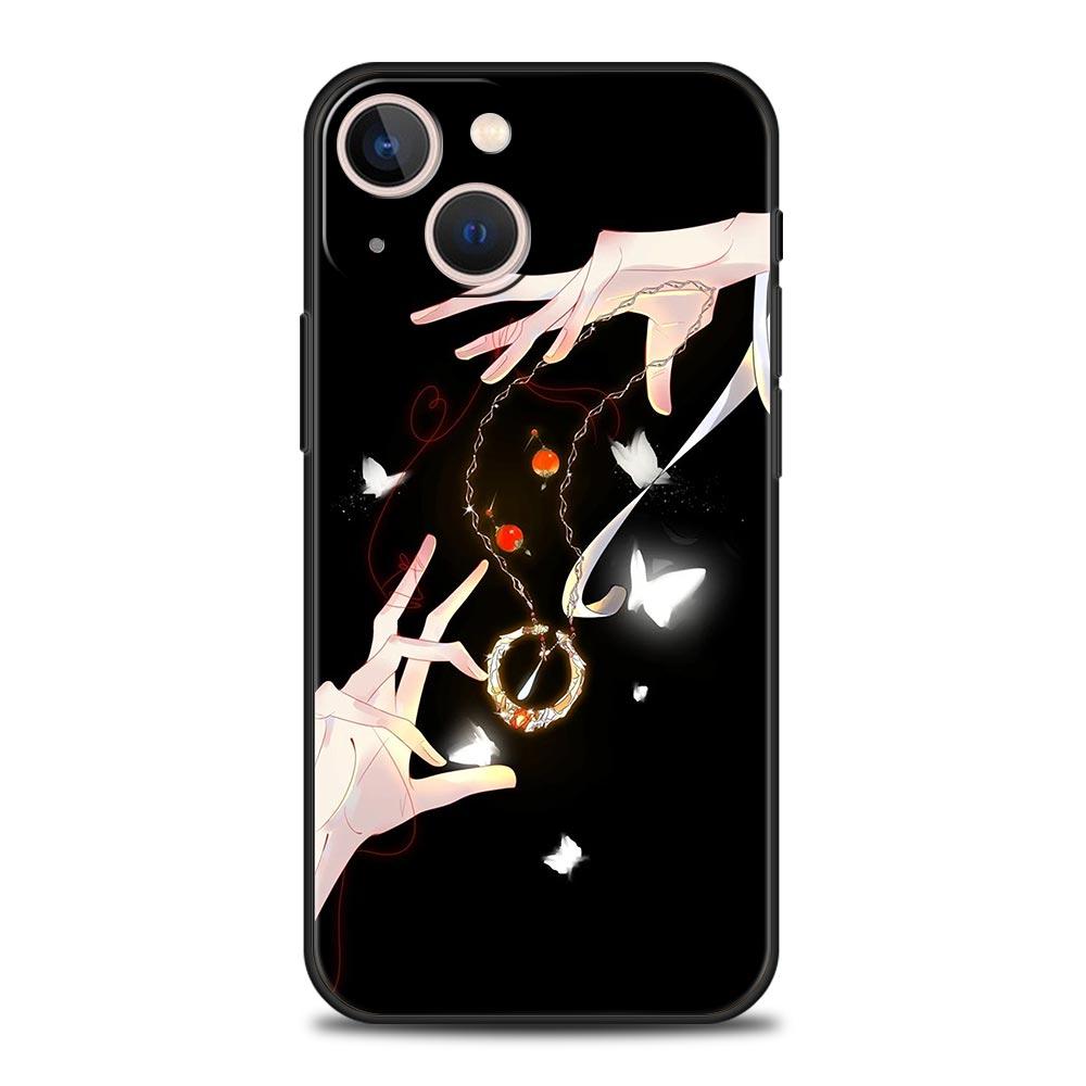 Чехол для телефона iPhone 17 16e 15 14 13 12 11 Pro Max SE 7 8 Plus Оболочка iPhone 16 Мягкий ТПУ Чехол Благословение Небесного Чиновника