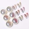 Nail Art Solid State Двухцветный порошок Local Tyrant Gold Magic Mirror Powder Solid State Powder Mirror Silver No Fly Powder Titanium Plated Powder