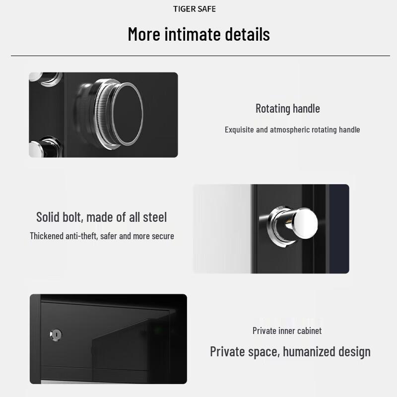 Tiger Boya Series Fingerprint Password Home & Office Safe