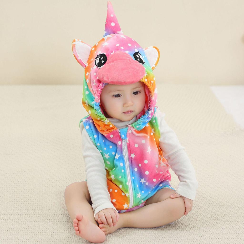 Боди без рукавов для малыша «Микки Маус» - Дизайн с животными, Мягкий комбинезон на кнопках