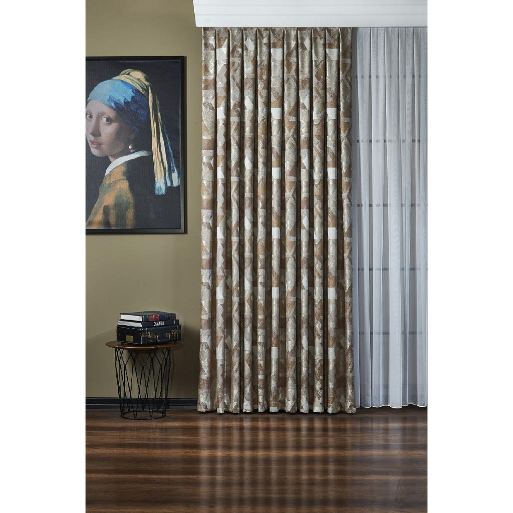 Синий/серый цветной занавес с геометрическим узором Zack - Пилатинг - Пациент - Обмотка Extrafor