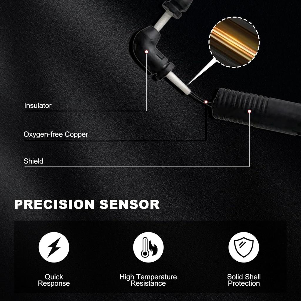 Bapmic Передний 34353411756 + 34353411757 Задний Датчик износа тормозных колодок Совместимый с BMW E83 X3 2004-2010, L6 2.5L 3.0L, Комплект из 2 штук