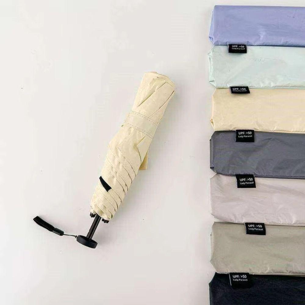 Compact Folding Ultra-Light Umbrella UV Protection Portable Parasol Sunshade Umbrella Daily Carry