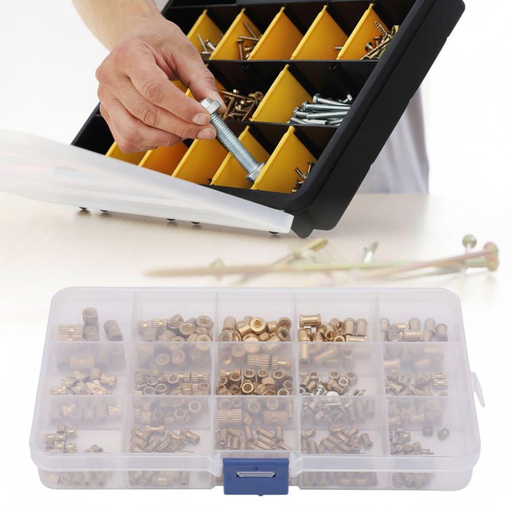 330pcs M2 M3 M4 M5 Knurled Insert Nuts Heat Set Inserts for Plastic and 3D Printing Components