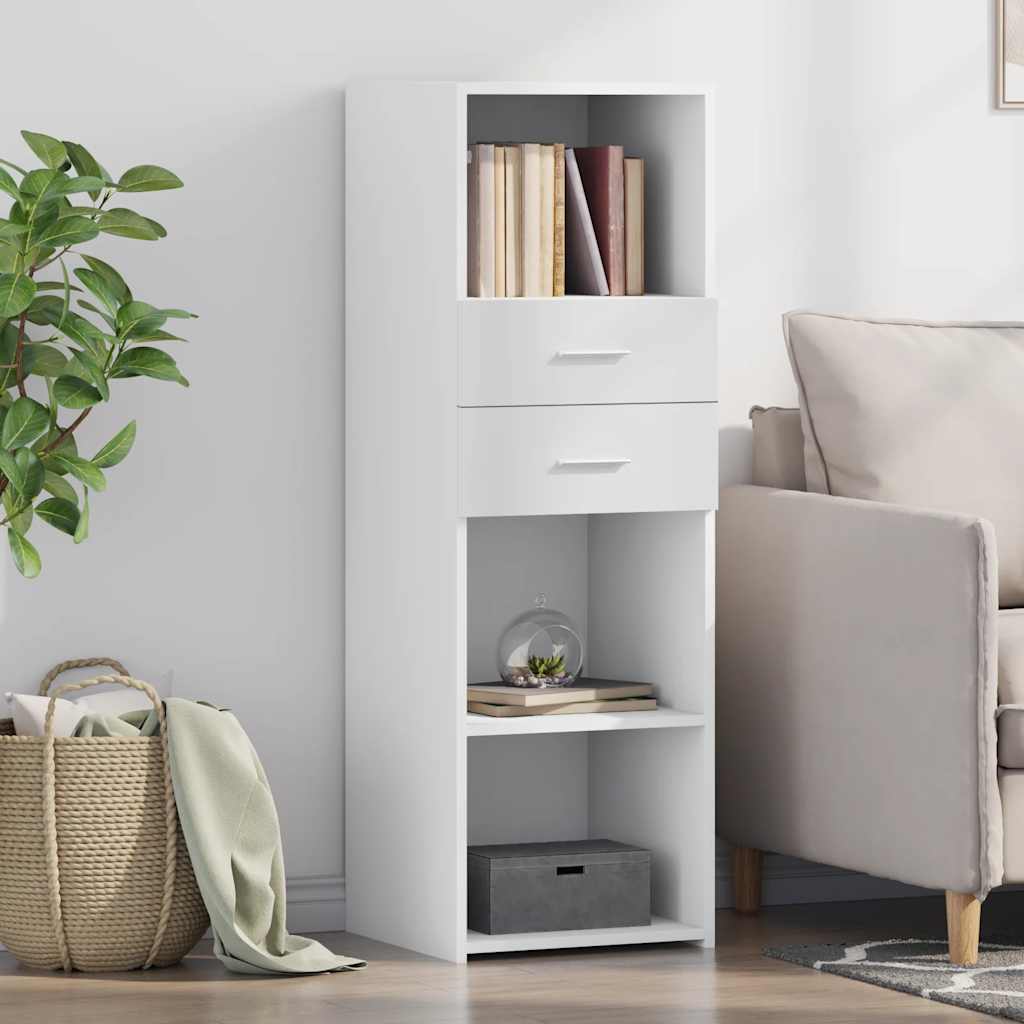 Highboard White 40 x 42.5 x 124 cm Particleboard