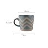Nordic Ceramic Retro Coffee Mug Simple Office Tea Cup Coarse Pottery Handmade Breakfast Milk Mug Couple Drinkware