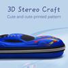 3D пеналы с гоночными автомобилями, мультфильмы, школьный пенал для детей, канцелярская коробка, пластиковый пенал для ручек из ЭВА и ПУ, милый пенал для мальчиков