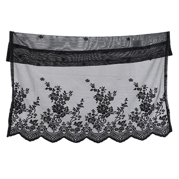 Современные кружевные жаккардовые шторы, подвесная ткань, кружевной подол, украшение для дома для спальни, короткая занавеска