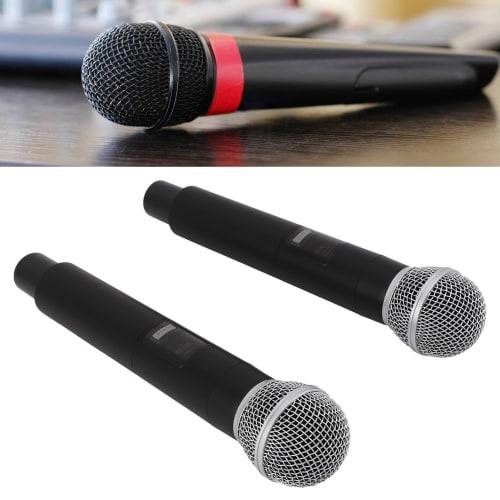 Wireless VHF Microphone, Professional Handheld USB Rechargeable for Karaoke