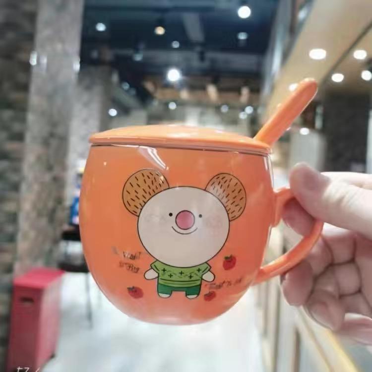 European Style Rose Coffee Cup Mug Ceramic Water Cup Coffee Cup Milk Cup Breakfast Cup