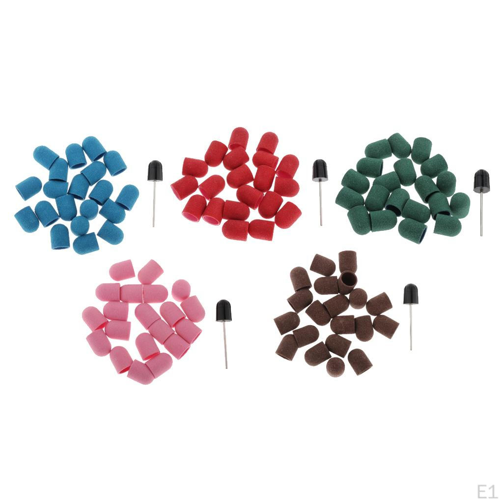 Комплект шлифовальных лент, 2 насадки, колпачки для полировальных файлов 10x15 мм