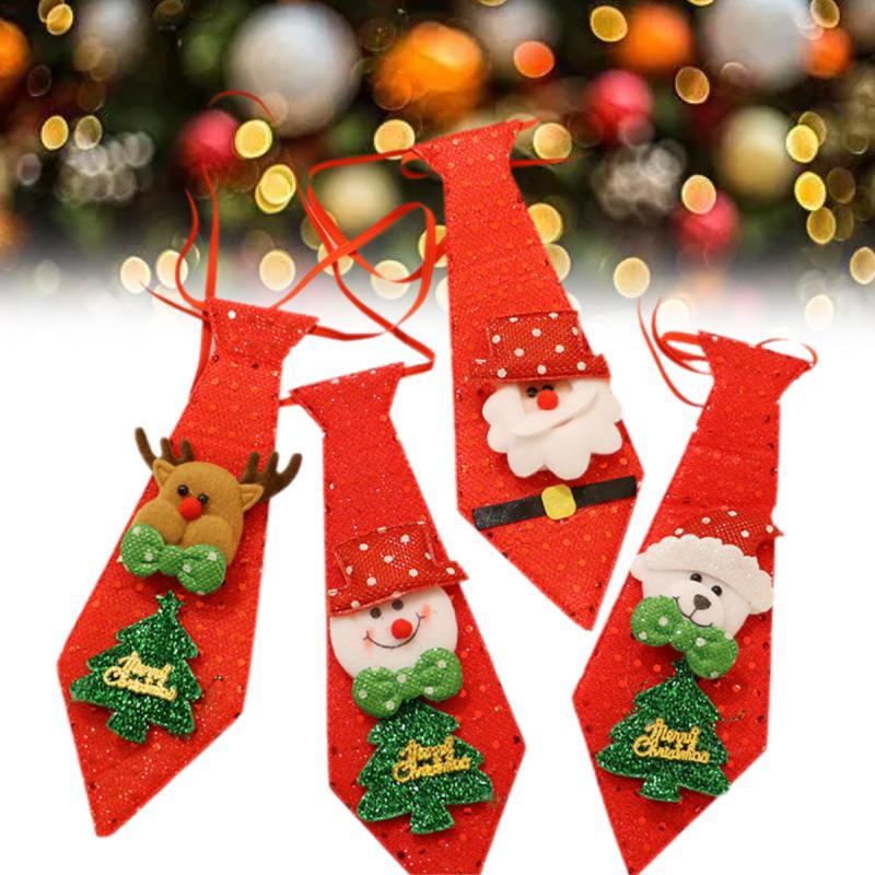 Unique Christmas Tie For Kids And Adults With Eye-catching Sequins And Holiday Designs