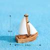 Charming Resin Surfboard Sailboat Seagull Seashell Beach Decor Miniatures Modern