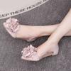 Flats Women Shoes Woman Transparent Flower Leisure Ballerina Ladies Shoes Female Pointed Toe Slip On Shallow Casual Shoes2025