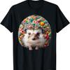 Floral Aesthetic Hedgehog Lover Shirt Hedgehog T-Shirt