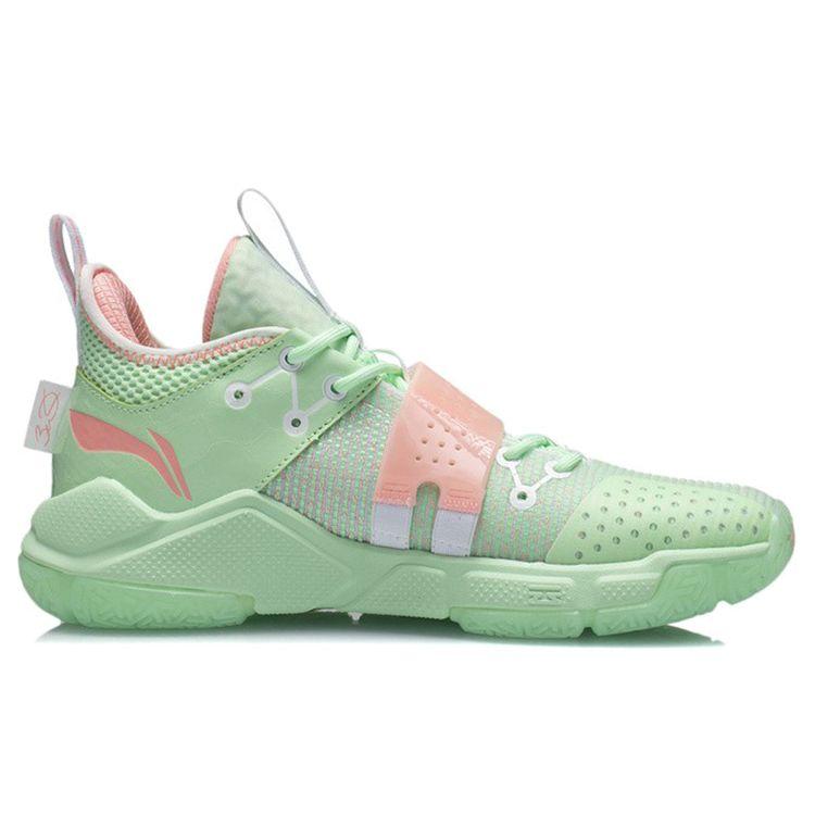 Li Ning Wade Block Fabric Synthetic Leather Shock Absorption Non-Slip Wear-Resistant Rebound Low-Top Basketball Shoes Men Basketball Shoes ABPR065-2