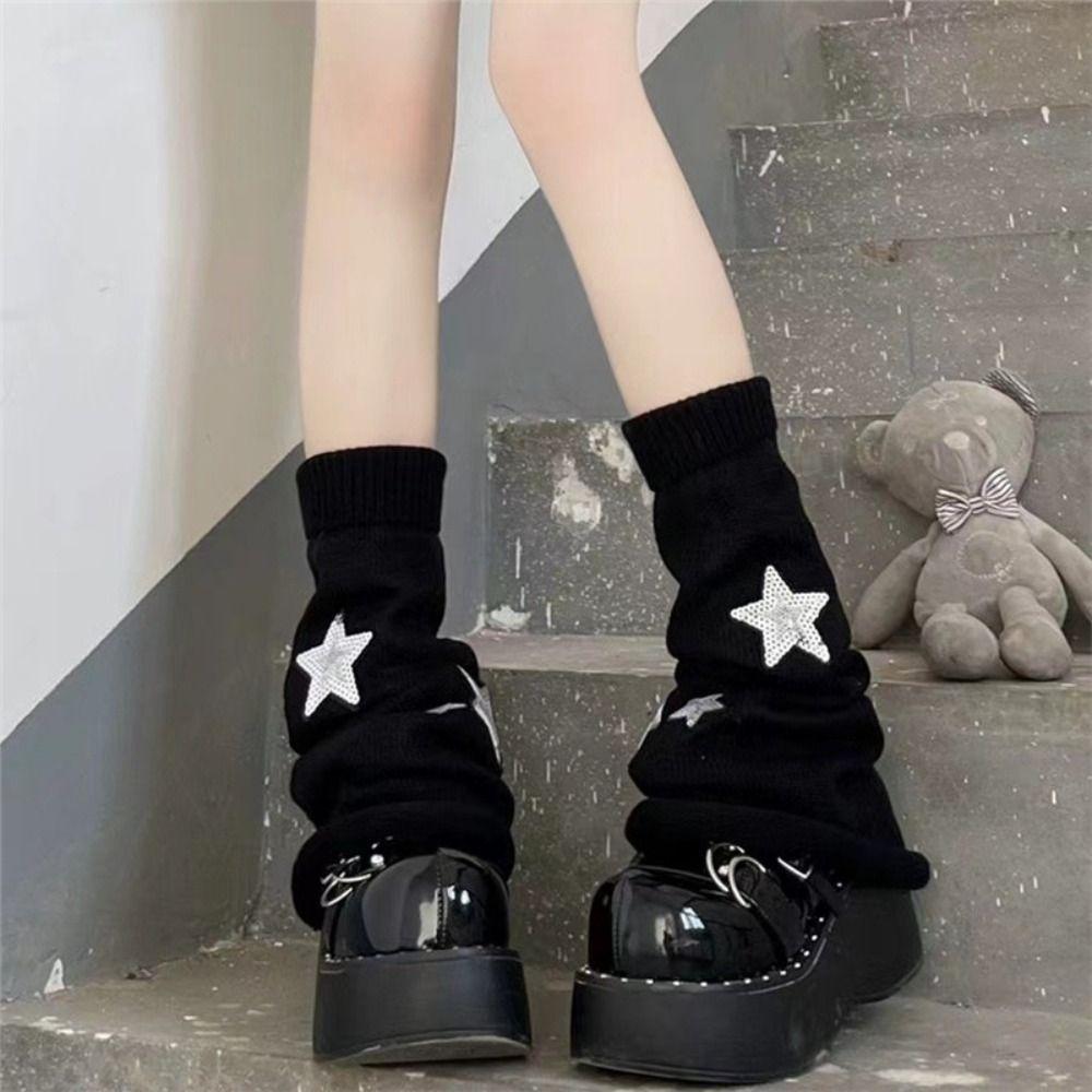 Winter Warm Thigh High Stockings Warm Thigh Women Long Socks Knitted Boot Stockings Lolita JK