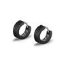 Серьги-кольца - Лотос - Черная сталь - Элегантные - Высокое качество - Женские