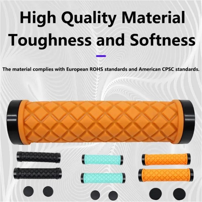 Велосипедные Рукоятки Руля Горного Велосипеда Мягкие Односторонние Фиксирующие Накладки на Руль Пробки Резиновые Нескользящие Велосипедные Рукоятки