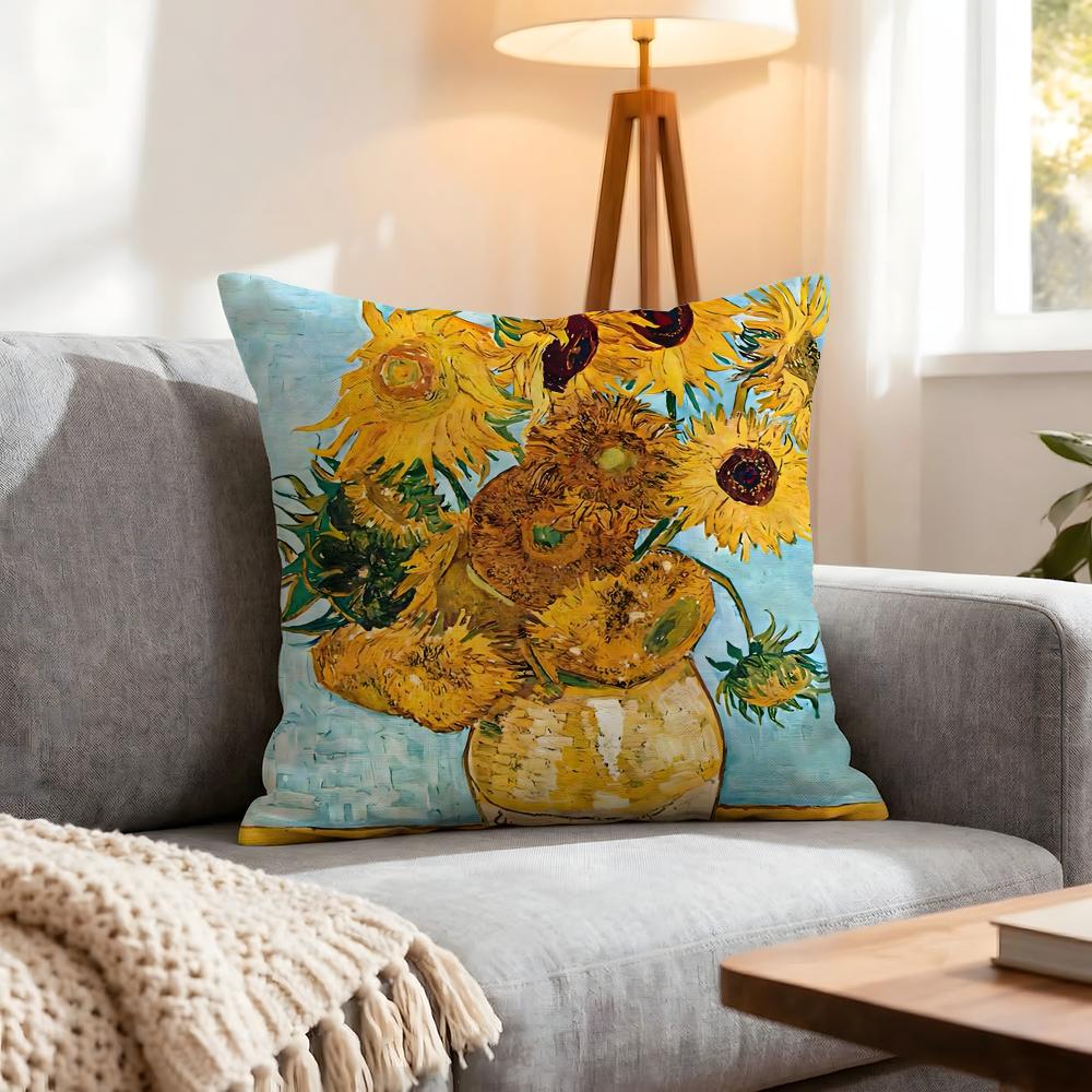 Artist Van Gogh Cushion Cover 1Pcs Decorative Covers Soft Cushion Case For Sofa Couch Decor 40X40 45X45 Pillowcases