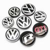hijk1 4pcs VW Wheel Center Hub Caps 56mm 65mm 70mm Wheel Cover For Touran Golf 4 5 6 7 Polo Passat B5 B6 B7 CC 3D Premium Plus Pro Kit