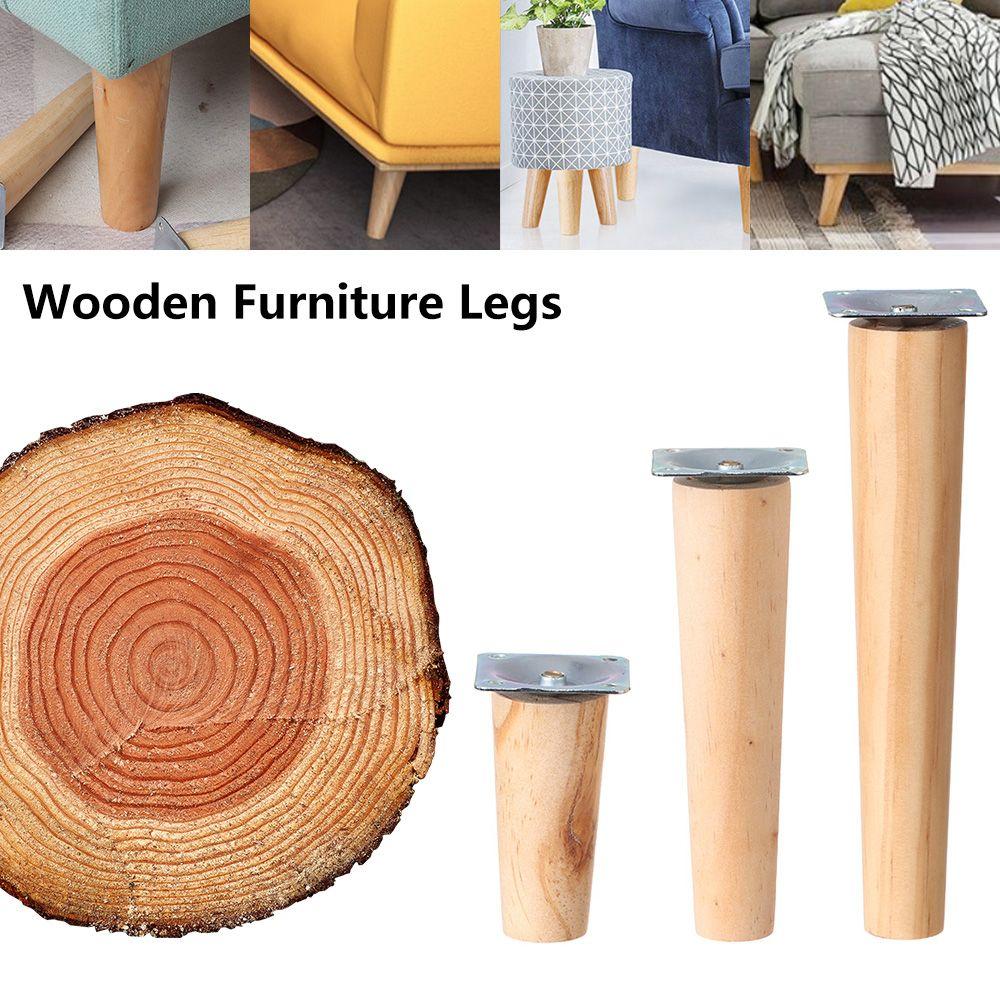 Desk Sofa Chair Tapered Feet Wooden Furniture Legs Furniture Accessories Nightstand Storage Box Leg