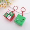 Christmas Luminous Voice 4 Keyboard Key Toy Creative Bag Pendant  Christmas Gifts
