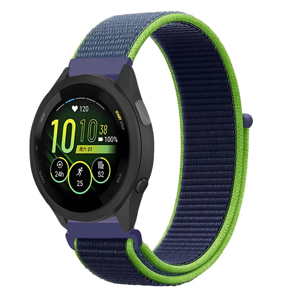 Плетеный нейлоновый ремешок-петля 20 мм 22 мм для Garmin Forerunner 165 55 965 265 255 955 Venu 3 Браслет Garmin Active/Vivoactive 5
