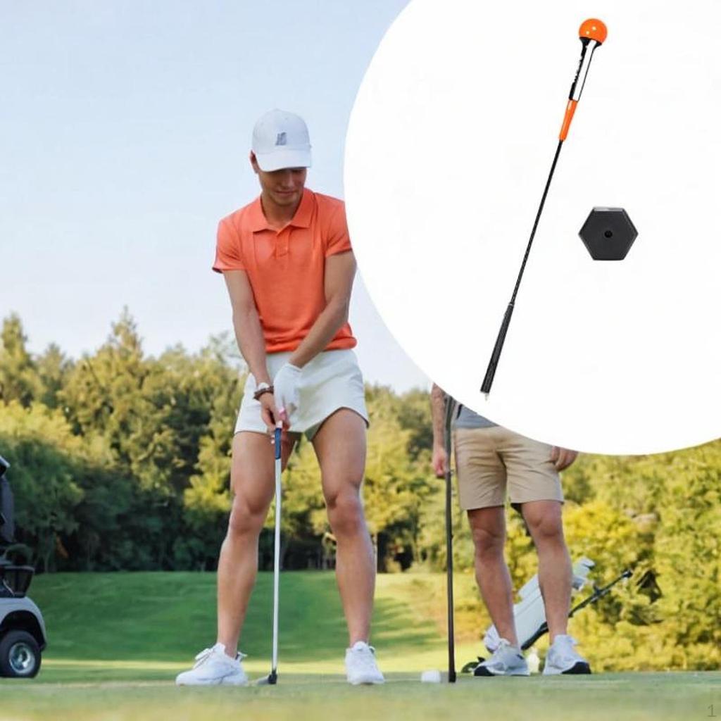 Golf Swing Trainer Practice Club Non Slip Warm Up Stick Training Aid for Balance Rhythm Position