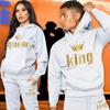 Парная одежда, мужская и женская спортивная одежда King Queen, спортивная одежда и брюки, женская одежда, спортивная одежда оверсайз, костюмы