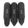 3 Pieces Screw Bit S2 Alloy Steel PH1 / PH2 / PH3 for Cross Drill Bit Black Replaceable Strong Magnetic Bit