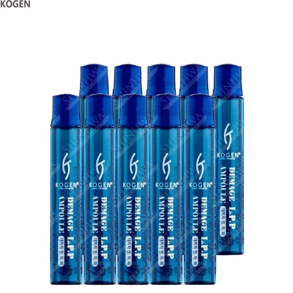 Kogen Damage LPP Ампула Эссенция для волос Протеиновая ампула Сыворотка для волос Кератин Ампула для поврежденных волос Шелковистое лечение 13 мл x 10 шт.