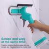 Yousheng 1/2/3Pcs Window Wiper 4-in-1 Glass Cleaner Tool with Spray Bottle Scrubber Scraper Sprayer Multifunctional Window Cleaning Kit