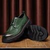 Увеличивающие рост низкие туфли для инструментов мужские кожаные туфли в стиле ретро в британском стиле для бизнеса повседневные кожаные туфли мужские туфли из натуральной кожи с большой головой легкие