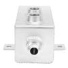 1L Aluminum Oil Catch Can Coolant Fuel Overflow Tank with Breather Filter Drain Tap Universal