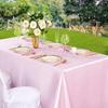 White Rectangle Satin Tablecloth Wedding Table Cloth For Christmas Baby Shower Birthday Events Banquet Decor Home Dining Table