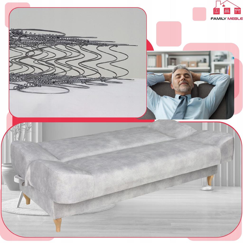 Sofa Sofa Sara Sofa Bed Bonell Bed Family Furniture Beige