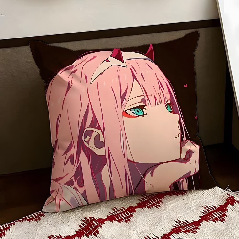 DDARLING in the FFRANXX Аниме Наволочка Двусторонняя Мягкая Прочная Наволочка для Подушки Дом Автомобиль Многоцелевое Использование для Ежедневного Комфорта
