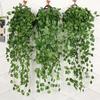 90cm Artificial Plant Creeper Green Wall Hanging Vine Home Garden Decoration Rattan Wedding Party DIY Fake Wreath Leaves Ivy