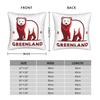 Greenland  Square Pillow Case MAGA    Cushion Cover Custom Zippered Decorative Pillowcase for Sofa 45x45cm