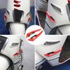 2Pcs Motorcycle Winglets Front Side Spoiler Aerodynamic Wing Set Fixed Wind Wing with Adhesive Decoration Sticker