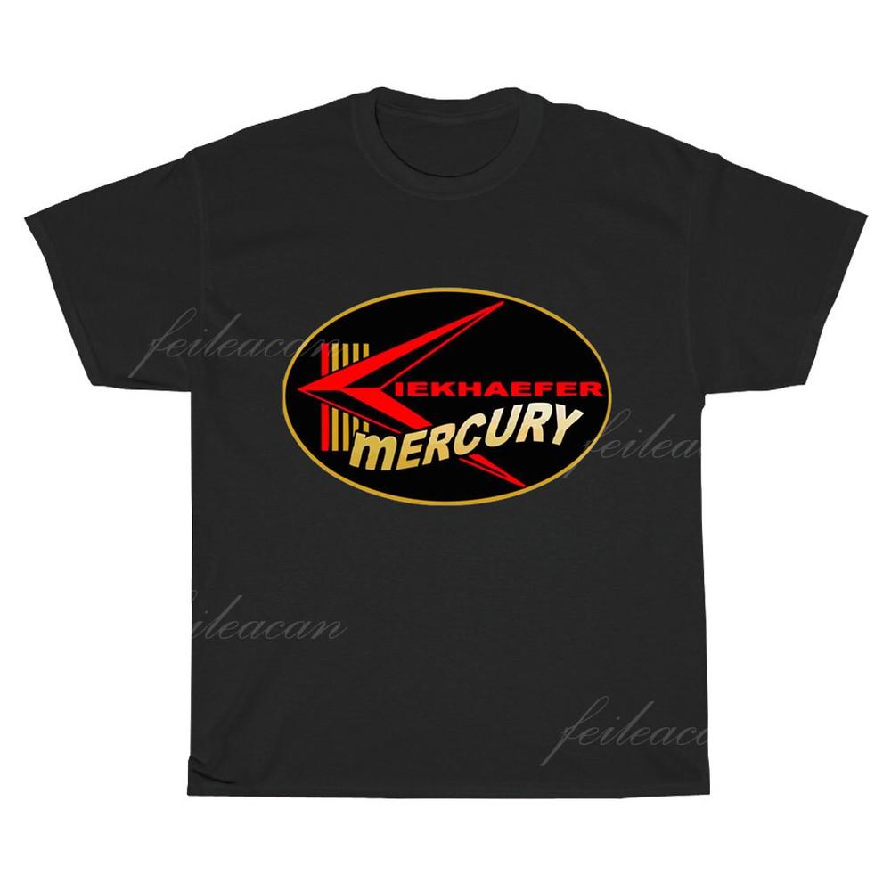 Логотип Kiekhaefer Mercury Merch Американский Мужской#039;s Футболка Смешная Размер S-5XL Унисекс Футболка