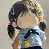 20cm Miniature School Uniform Changing Dress Game Blouse Skirt Suit  Cotton Stuffed Doll