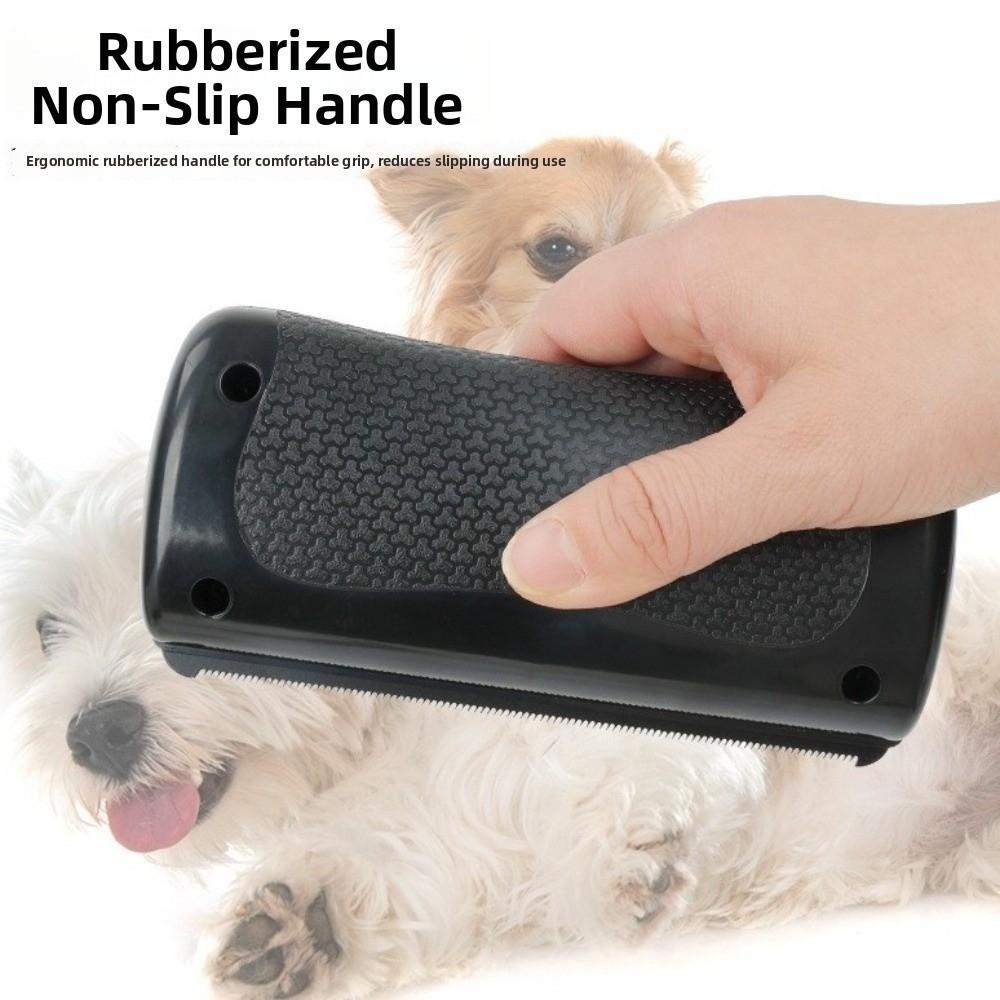 Professional Dog Hair Remover Hair Care Non-Slip Handle Pet Floating Brush Metal Brush Teeth Portable Pet Furs Knot Cutter
