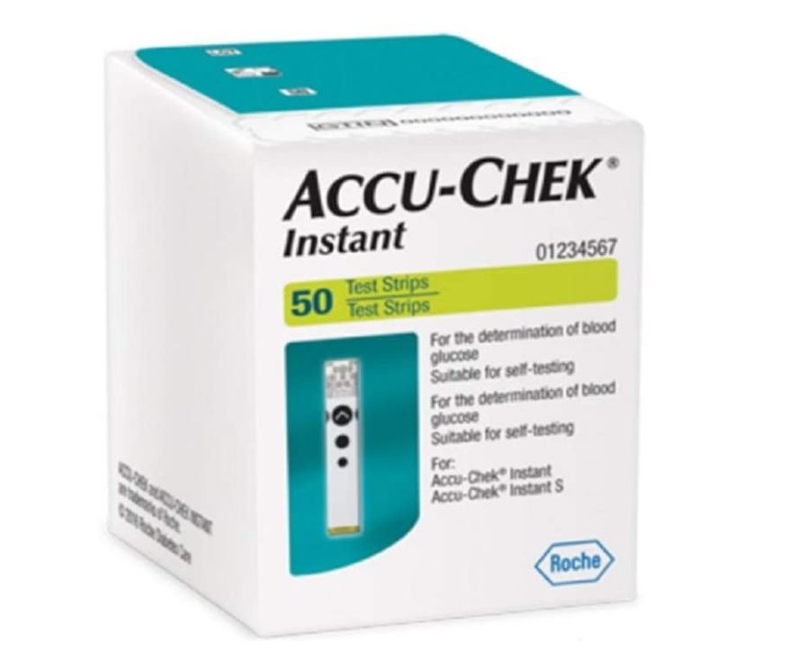 Accu-Chek Instant Test Strips, 50 Count (Multicolor)