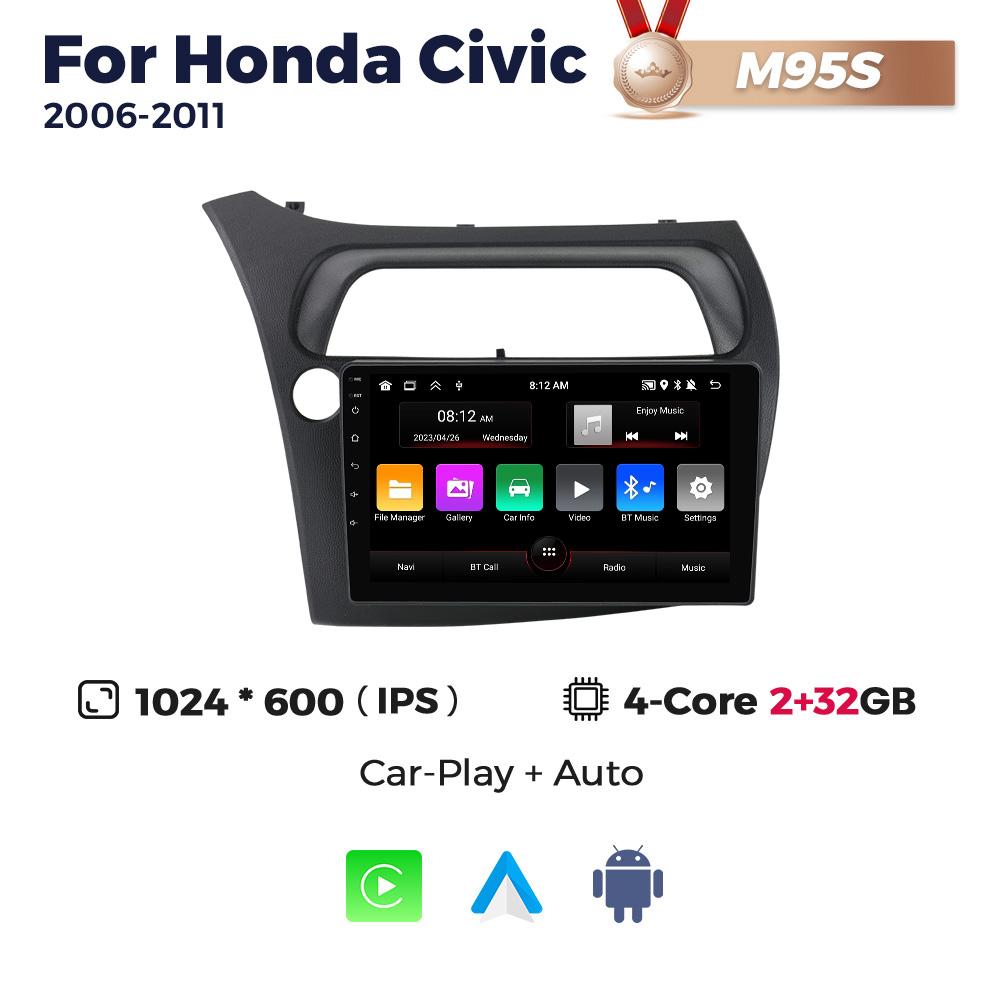 Navifly Android Car Radio Multimedia Video Player для Honda Civic Hatchback 2006-2011 Навигация GPS Авто Стерео 2Din Головное Устройство
