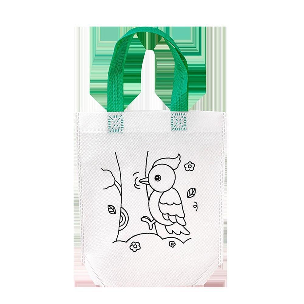 Coloring Goodie Bags Double Sided Graffiti Bag Non-woven Fabric Handbag New Graffiti Pack  Children