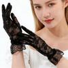 Женские сетчатые кружевные варежки с закрытыми пальцами, модные летние, устойчивые к УФ, для вождения