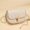 Shoulder Bags for Women New Versatile Chain Crossbody Bags Mini Leather Sling Square Bags Fashion Rhombic Sewing Handbags