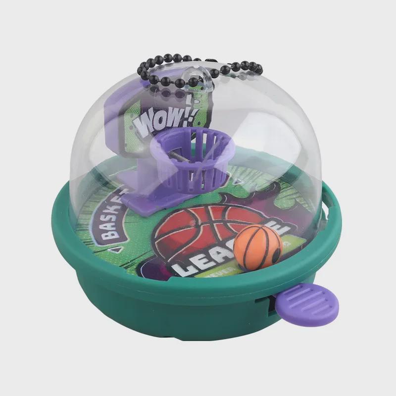 Мини-ручной игровой автомат для игры в баскетбол - брелок-игрушка для снятия стресса